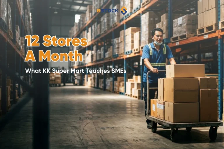 Warehouse distribution operation — lessons from KK Super Mart's warehouse scaling for Malaysian SMEs.